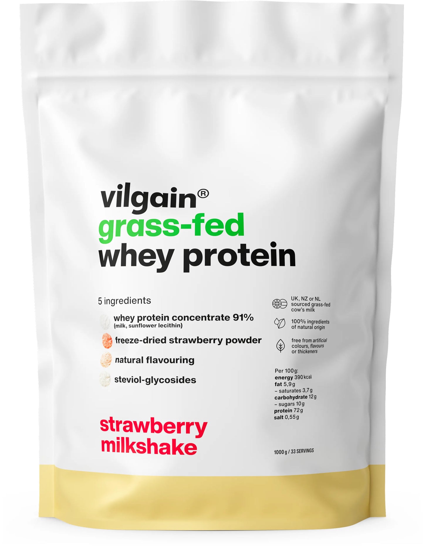 Grass-Fed Whey Protein 1000g
